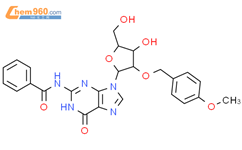 Guanosine, N-benzoyl-2'-O-[(4-methoxyphenyl)methyl]-结构式图片|80015-56-1结构式图片