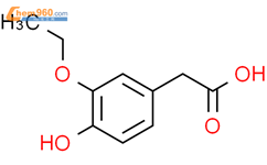 3-乙氧基-4-羟基苯乙酸结构式图片|80018-50-4结构式图片