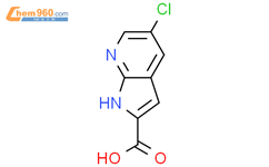 5-氯-7-氮杂吲哚-2-甲酸结构式图片|800401-84-7结构式图片
