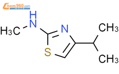 n-甲基-4-(1-甲基乙基)-2-噻唑胺结构式图片|80232-90-2结构式图片