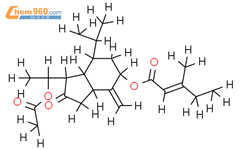 14-acetoxy-7beta-(3'-ethyl crotonyloxy)-notonipetranone结构式图片|80489-85-6结构式图片