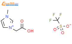 1-羧甲基-3-甲基咪唑三氟甲烷磺酸盐结构式图片|805228-43-7结构式图片