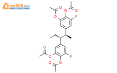 1,2-Benzenediol,4,4'-(1-ethyl-2-methyl-1,2-ethanediyl)bis[6-fluoro-, tetraacetate, (R*,S*)-(9CI)