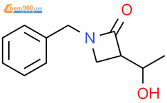 1-苄基-3-（1-羟乙基）氮杂环丁烷-2-酮结构式图片|80756-83-8结构式图片