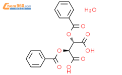 D-(+)-二苯甲酰酒石酸(一水物)结构式图片|80822-15-7结构式图片