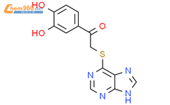 Ethanone, 1-(3,4-dihydroxyphenyl)-2-(9H-purin-6-ylthio)-结构式图片|80985-27-9结构式图片