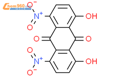 1,8-二羟基-4,5-二硝基蒽醌结构式图片|81-55-0结构式图片