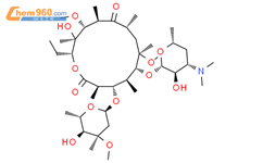 6,11-二氧-甲基红霉素A结构式图片|81103-14-2结构式图片