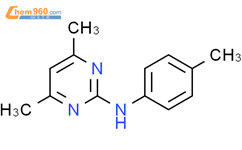 2-Pyrimidinamine, 4,6-dimethyl-N-(4-methylphenyl)-结构式图片|81261-68-9结构式图片