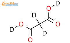 丙二酸-D4氘代内标结构式图片|813-56-9结构式图片