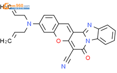 7H-[1]Benzopyrano[3',2':3,4]pyrido[1,2-a]benzimidazole-6-carbonitrile,3-(di-2-propen-1-ylamino)-7-oxo-结构式图片|81419-31-0结构式图片