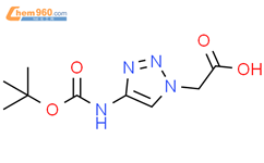 1H-1,2,3-Triazole-1-acetic acid, 4-[[(1,1-dimethylethoxy)carbonyl]amino]-结构式图片|816430-57-6结构式图片