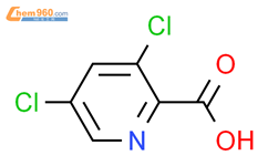 3,5-二氯-2-吡啶甲酸结构式图片|81719-53-1结构式图片