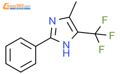 4-Methyl-2-phenyl-5-(trifluoromethyl)-1H-imidazole结构式图片|81769-66-6结构式图片