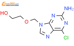 2-[(2-amino-6-chloro-9H-purin-9-yl)methoxy]ethanol结构式图片|81777-49-3结构式图片