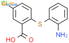 2-[(2-氨基苯基)硫代]-5-氯苯甲酸结构式图片|81890-74-6结构式图片
