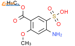 2-氨基-4-甲氧基-5-(甲酯基)苯磺酸结构式图片|81982-29-8结构式图片