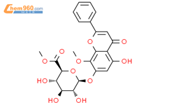 千层纸素A-7-0-β-D-葡萄糖醛酸苷甲酯结构式图片|82475-01-2结构式图片