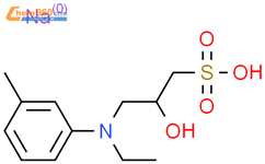 N-乙基-N-(2-羟基-3-磺丙基)-3-甲基苯胺钠盐结构式图片|82692-93-1结构式图片