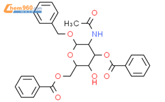 苄基2-乙酰氨基-3,6-二-O-苯甲酰-2-去氧--D-吡喃葡萄糖苷结构式图片|82827-77-8结构式图片