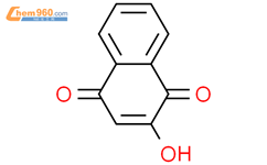 2-羟基-1,4-萘醌结构式图片|83-72-7结构式图片