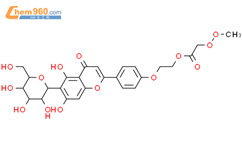 2-[4-(阿拉伯糖基氧基)苯基]-6-β-D-吡喃葡萄糖基-5,7-二羟基-4H-1-苯并吡喃-4-酮结构式图片|83077-64-9结构式图片