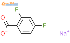 2,4-二氟苯甲酸钠结构式图片|83198-07-6结构式图片