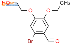 2-bromo-5-ethoxy-4-(2-hydroxyethoxy)benzaldehyde结构式图片|832133-67-2结构式图片
