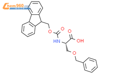 Fmoc-O-苄基-L-丝氨酸结构式图片|83792-48-7结构式图片