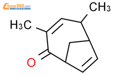 3,5-Dimethylbicyclo[4.2.1]nona-3,7-dien-2-one结构式图片|83841-97-8结构式图片