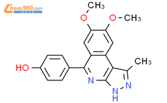 4-[1-甲基-7,8-双(甲基氧基)-3H-吡唑并[3,4-c]异喹啉-5-基]苯酚结构式图片|838854-59-4结构式图片