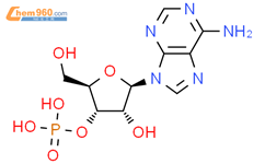 腺苷-3'-磷酸结构式图片|84-21-9结构式图片