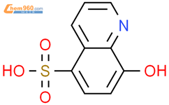 8-羟基-5-喹啉磺酸结构式图片|84-88-8结构式图片