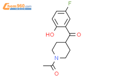 Ethanone， 1-[4-(5-fluoro-2-hydroxybenzoyl)-1-piperidinyl]-结构式图片|84162-84-5结构式图片