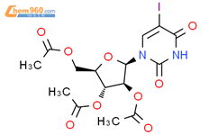 5-碘-2,3,5-三乙酰基阿糖尿苷结构式图片|84500-33-4结构式图片