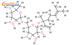 （R，S）-芳樟醇6-O-α-L-鼠李糖吡喃糖基-β-D-吡喃葡萄糖苷结构式图片|84534-33-8结构式图片