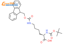 N-Boc-N'-Fmoc-L-赖氨酸结构式图片|84624-27-1结构式图片