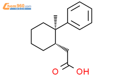 Cyclohexaneacetic acid, 2-methyl-2-phenyl-, trans- (9CI)结构式图片|84673-05-2结构式图片