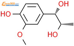 苏型-1-(4-羟基-3-甲氧基苯基)丙烷-1,2-二醇结构式图片|848031-94-7结构式图片