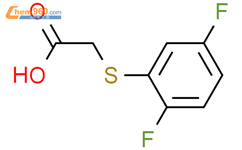 2-（2,5-二氟苯基）磺酰基乙酸结构式