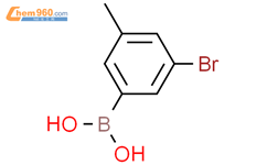 3-溴-5-甲基苯基硼酸结构式图片|849062-36-8结构式图片