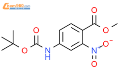 4-[(1,1-二甲基乙氧基)羰基]氨基]-2-硝基苯甲酸甲酯结构式图片|849793-86-8结构式图片