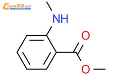 N-甲基邻氨基苯甲酸甲酯结构式图片|85-91-6结构式图片