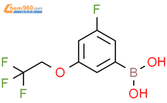 3-氟-5-((2,2,2-三氟乙氧基)甲基)苯基硼酸结构式图片|850589-55-8结构式图片