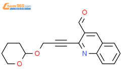 3-Quinolinecarboxaldehyde,2-[3-[(tetrahydro-2H-pyran-2-yl)oxy]-1-propynyl]-结构式图片|852435-18-8结构式图片