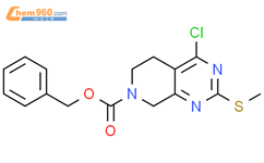 4-氯-2-甲硫基-5,8-二氢吡啶[3,4-d]嘧啶-7-甲酸苄酯结构式图片|852443-96-0结构式图片