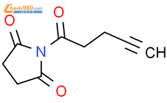 2,5-Pyrrolidinedione, 1-(1-oxo-4-pentynyl)-结构式图片|852511-66-1结构式图片