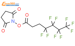 2,5-二氧代-1-吡咯烷基4,4,5,5,6,6,7,7,7-九氟庚酸酯结构式图片|852527-43-6结构式图片