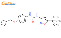 Urea,N-[4-(cyclobutylmethoxy)phenyl]-N'-[5-(1,1-dimethylethyl)-3-isoxazolyl]-结构式图片|852670-74-7结构式图片
