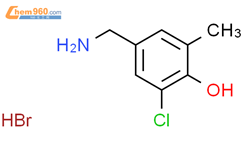 Phenol, 4-(aminomethyl)-2-chloro-6-methyl-, hydrobromide结构式图片|852815-47-5结构式图片